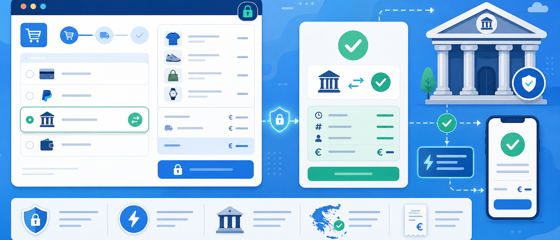 IRIS payments checkout module illustration