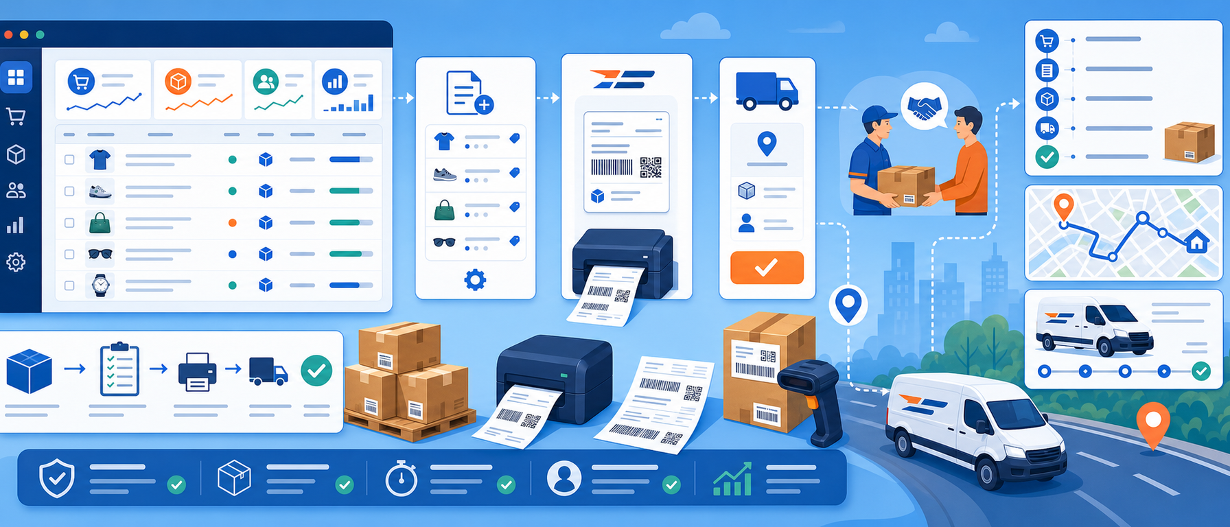 Speedex courier integration illustration