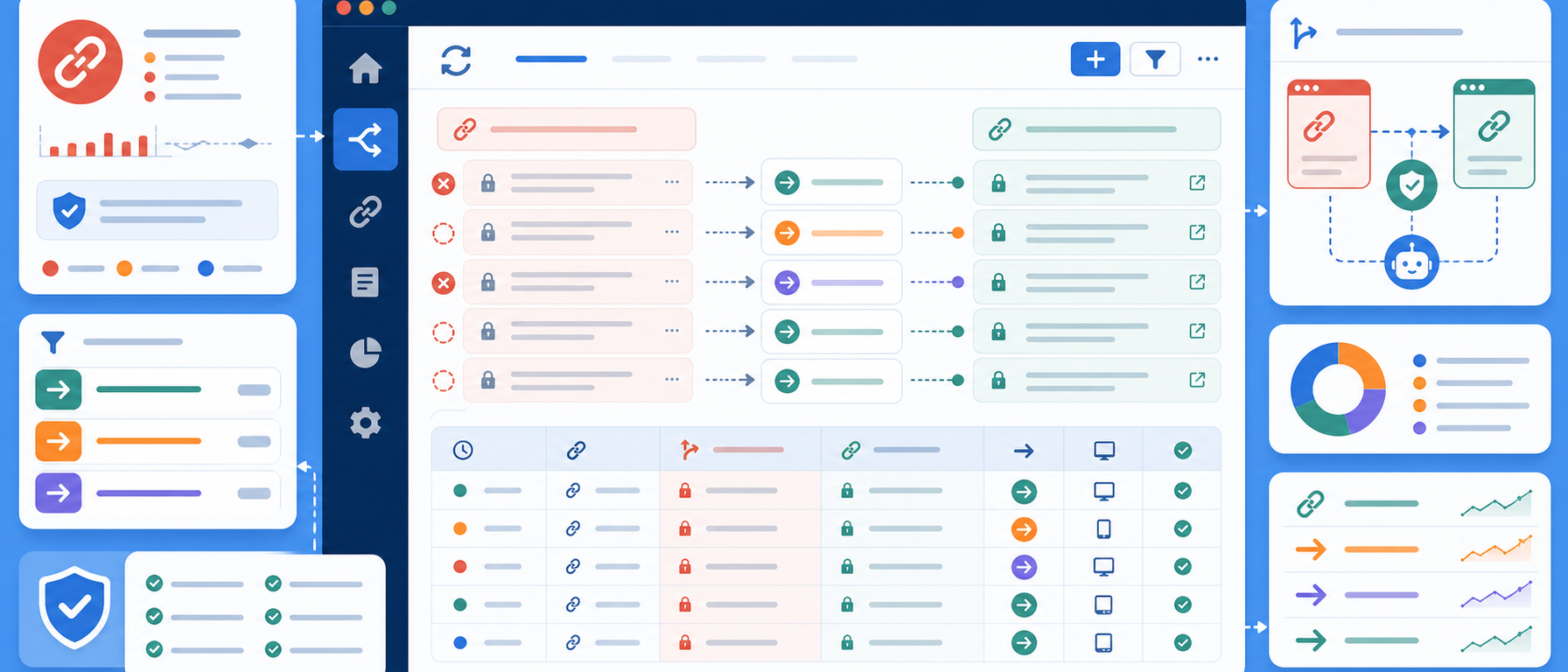 URL redirect manager module illustration