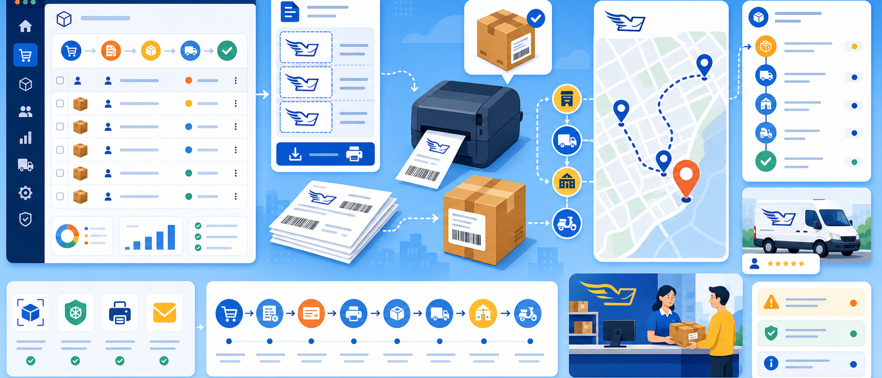 ELTA Porta Porta courier module illustration