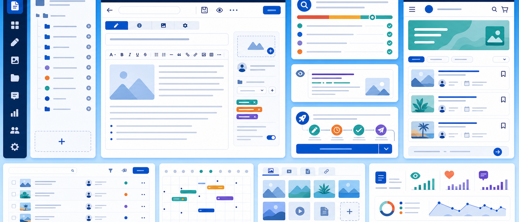 Blog management module illustration