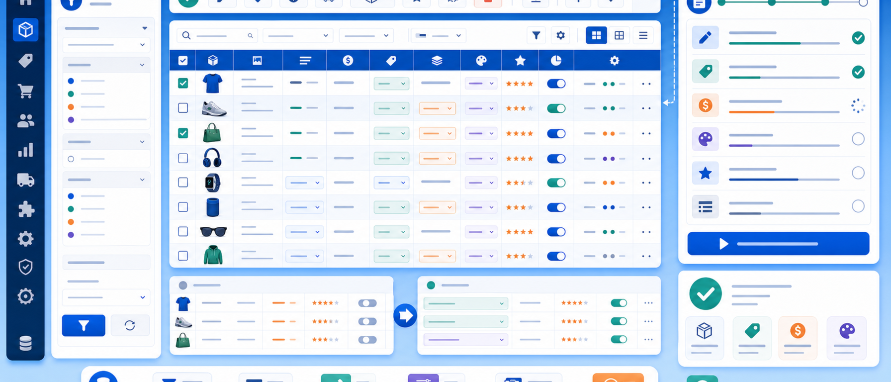 Bulk product editor module illustration