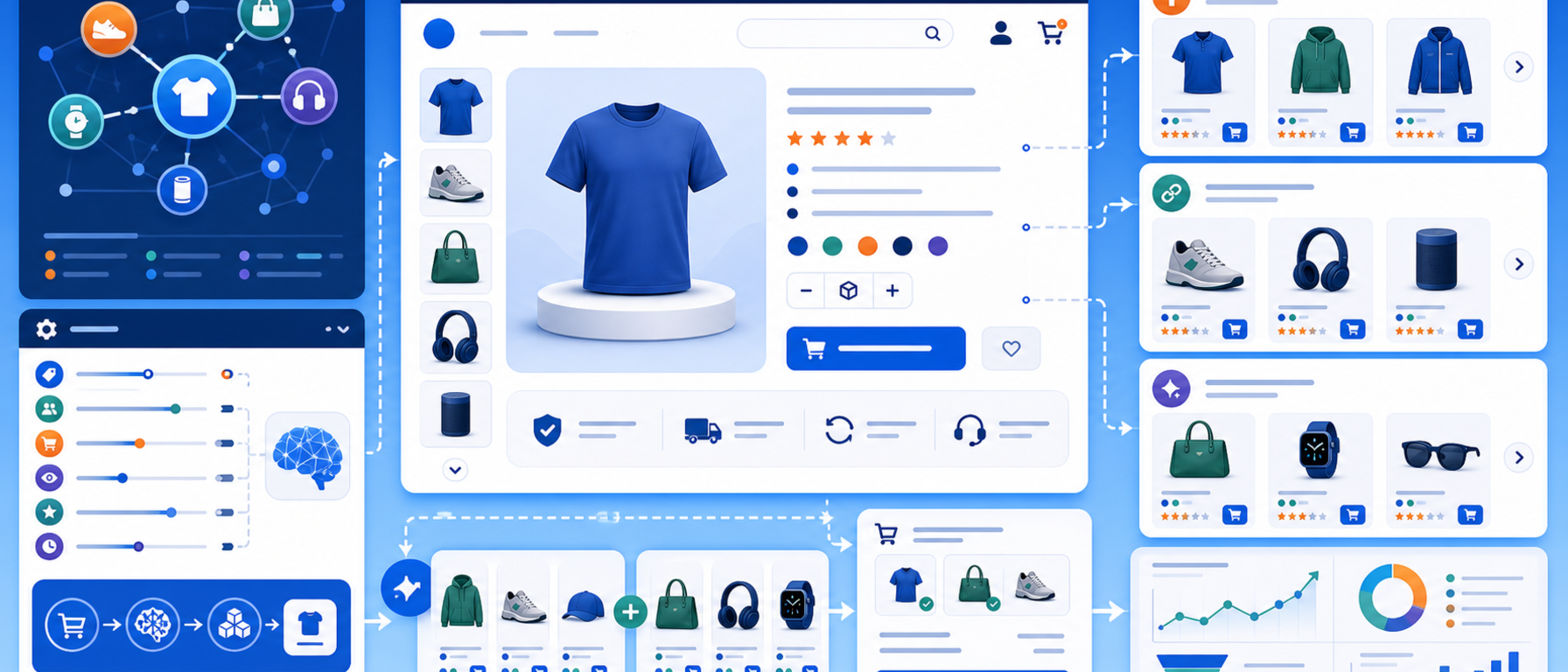 Related products recommendation module illustration