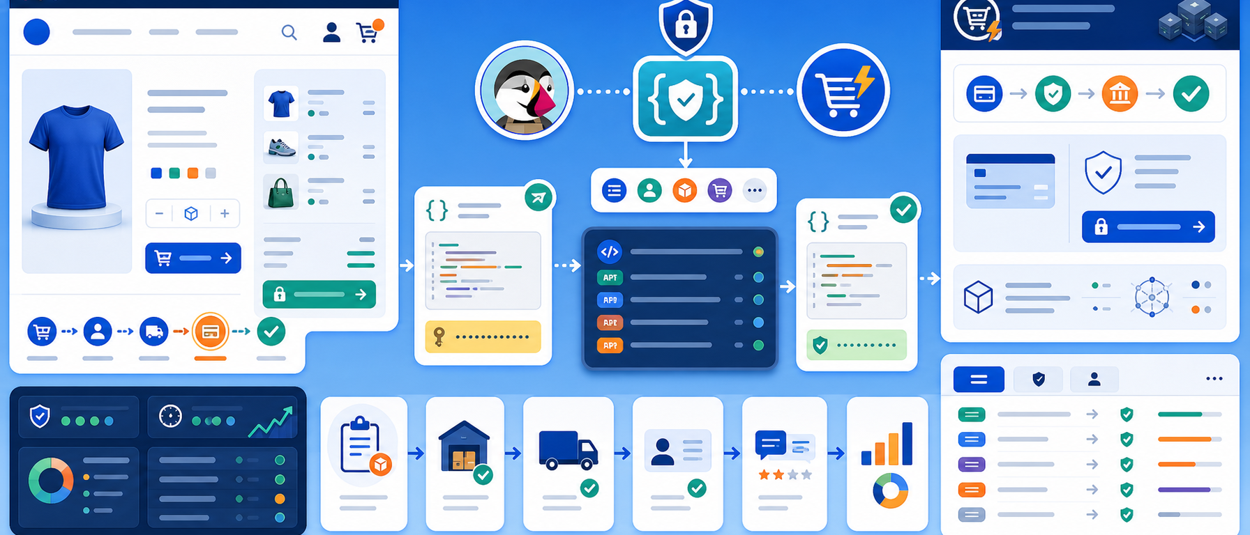 UCP server checkout API module illustration