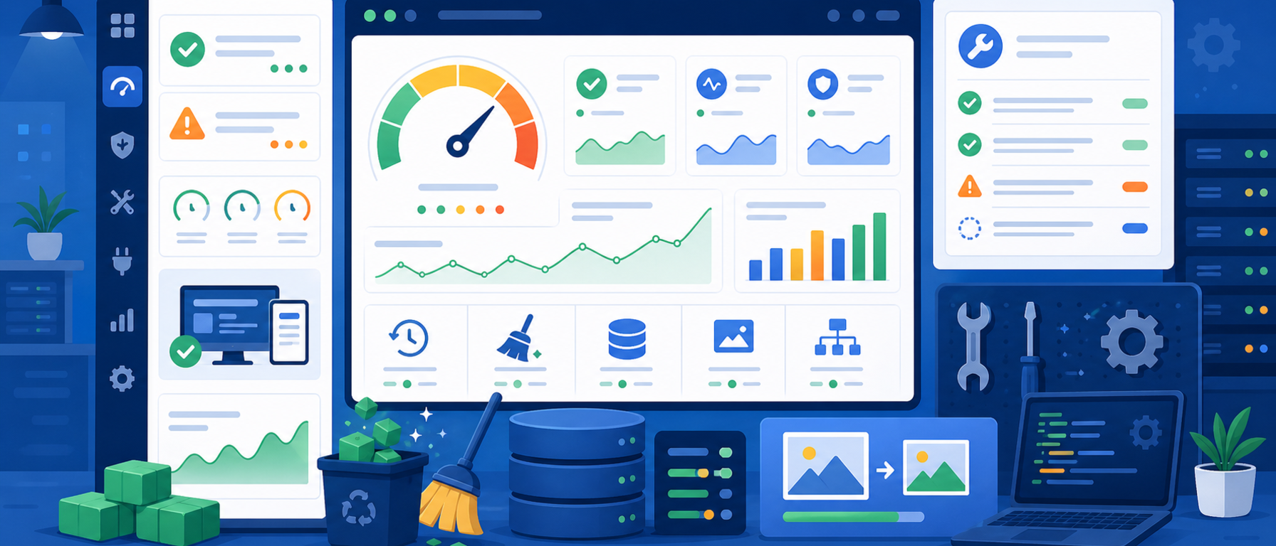 Optimization and maintenance module illustration