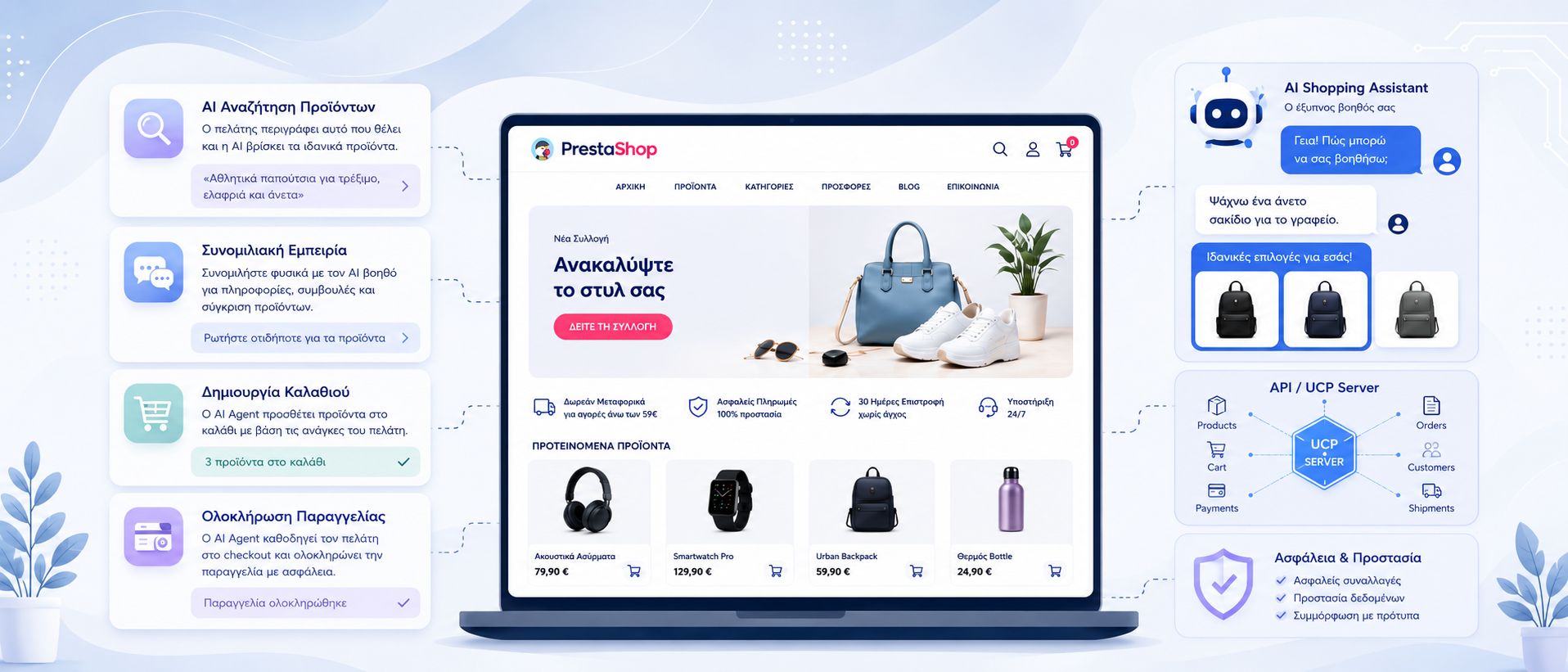 PrestaShop UCP Server και agentic commerce